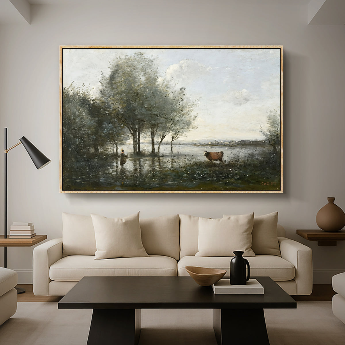 The Marsh (Le Marais), c. 1865-1870 - Floater Framed Canvas Print