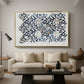 Watercolour for Printed Fabric Design: Wey, c. 1882-1883 - Floater Framed Canvas Print