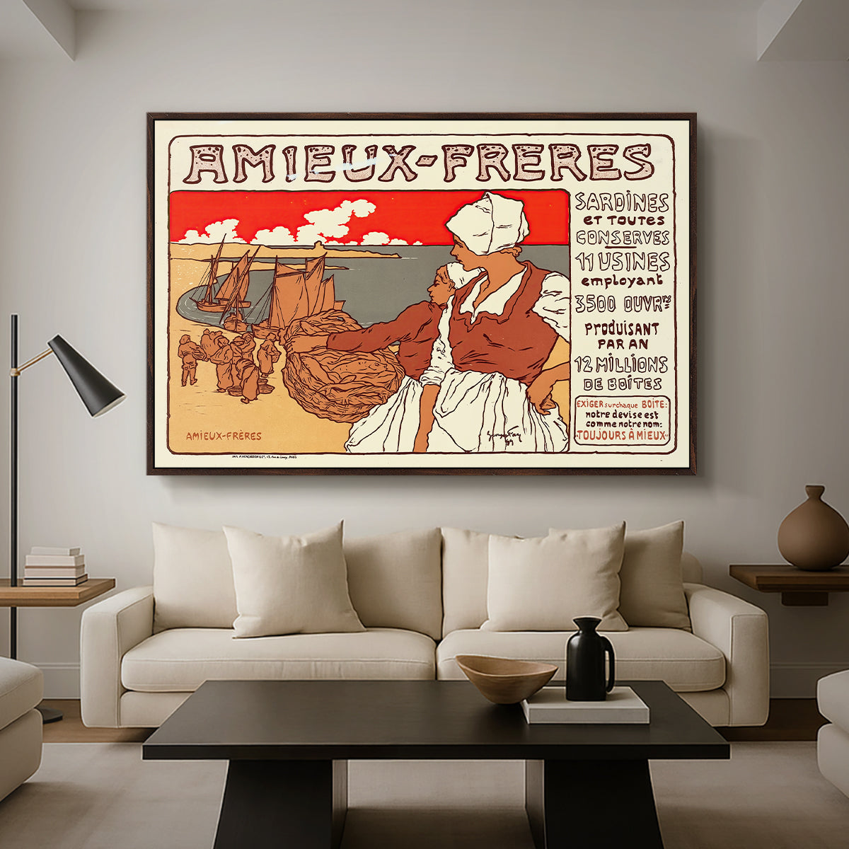 Amieux-Frères (Advertising Poster), 1899 - Floater Framed Canvas Print