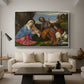 The Holy Family with a Shepherd, c. 1510 - Floater Framed Canvas Print