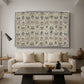 Long Cushion Cover (Printed Textile), c. 1600 - Floater Framed Canvas Print