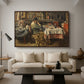 The Meal (De maaltijd), c. 1885 - Floater Framed Canvas Print