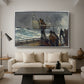 The Signal of Distress, c. 1896 - Floater Framed Canvas Print