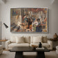 Roman Pilgrims, 1854 - Floater Framed Canvas Print