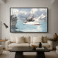 Fishing Boats, Key West, 1903 - Floater Framed Canvas Print