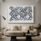 Watercolour for Printed Fabric Design: Wey, c. 1882-1883 - Floater Framed Canvas Print
