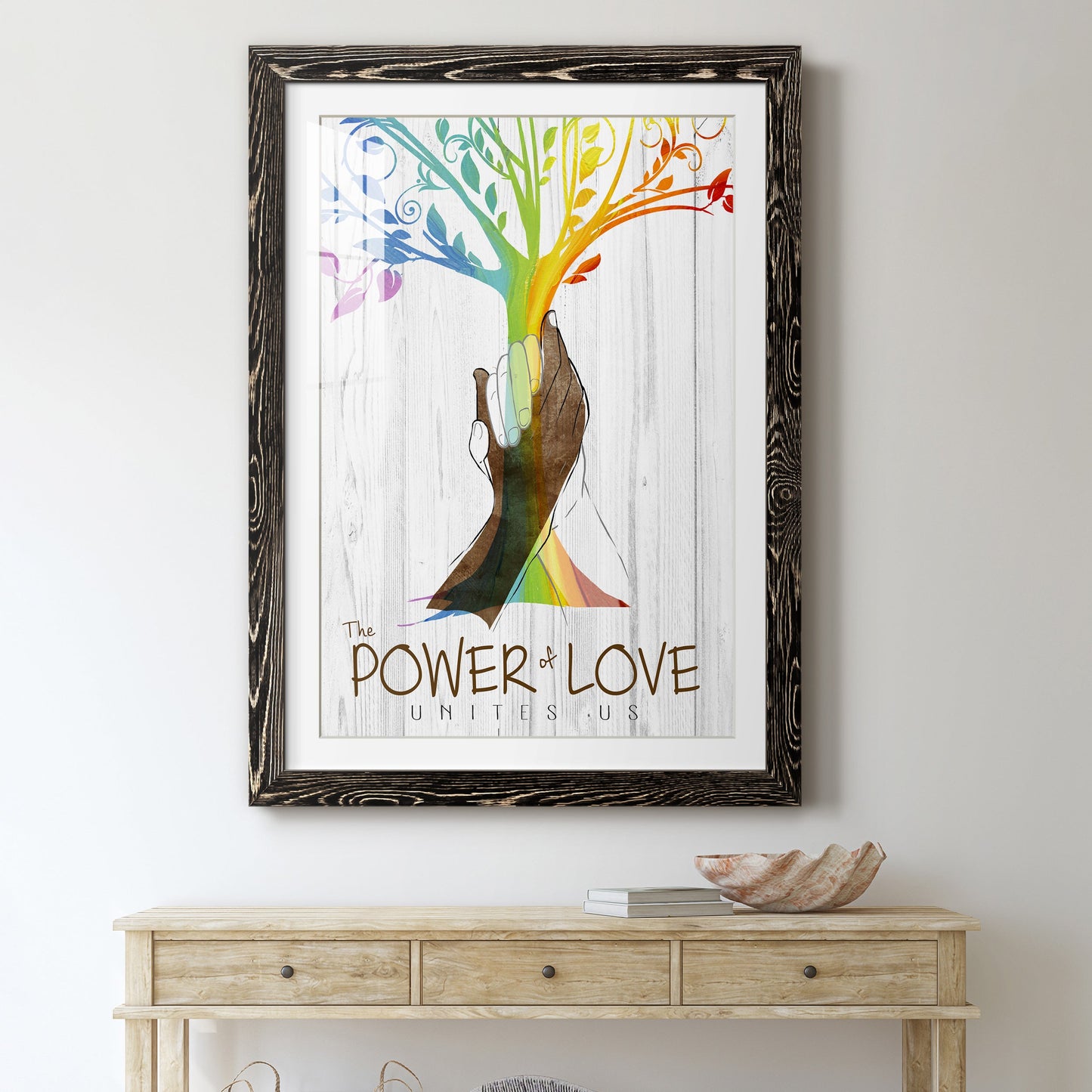 Power of Love - Premium Framed Print - Distressed Barnwood Frame - Ready to Hang