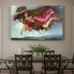 Canvas art print featuring two intertwined female figures floating through dark sky representing night and sleep, showcased as a statement wall artwork