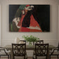 Canvas art print featuring two figures embracing intimately in stylized expressionist composition, showcased as a statement wall artwork