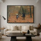 The Woodman and his Children, 1886 - Floater Framed Canvas Print