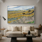 Enclosed Field with Ploughman, 1889 - Floater Framed Canvas Print