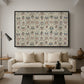 Long Cushion Cover (Printed Textile), c. 1600 - Floater Framed Canvas Print