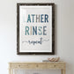 Lather Rinse Repeat - Premium Framed Print - Distressed Barnwood Frame - Ready to Hang