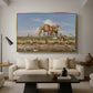 On the Banks of the Nile, Upper Egypt, 1876 - Floater Framed Canvas Print
