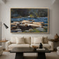 Hudson River, 1892 - Floater Framed Canvas Print