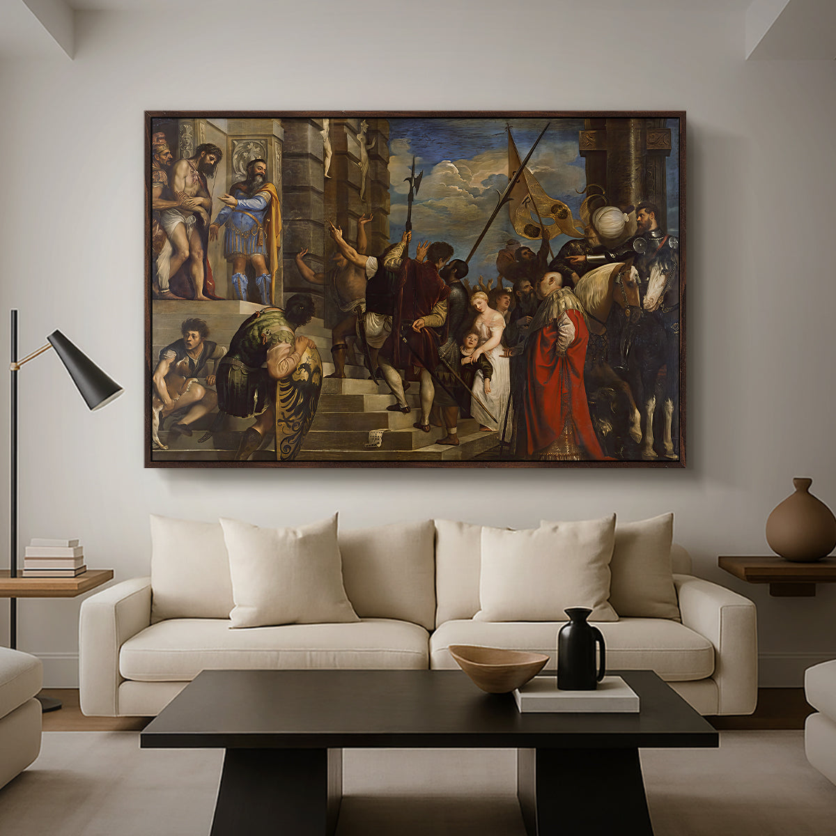 Ecce Homo, c. 1543 - Floater Framed Canvas Print
