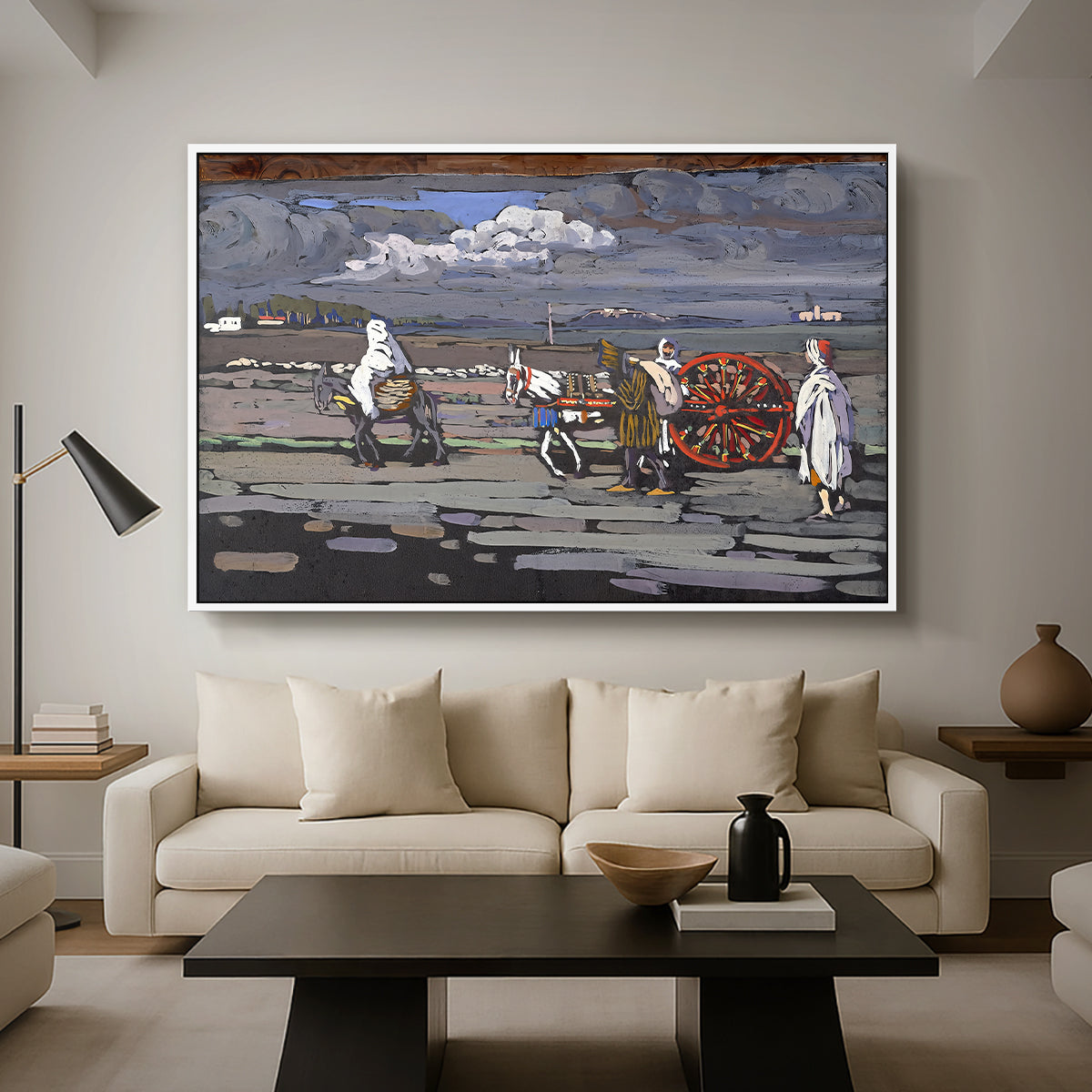 Country Road (Landstrasse), 1905 - Floater Framed Canvas Print