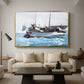 Taking on Wet Provisions, 1903 - Floater Framed Canvas Print