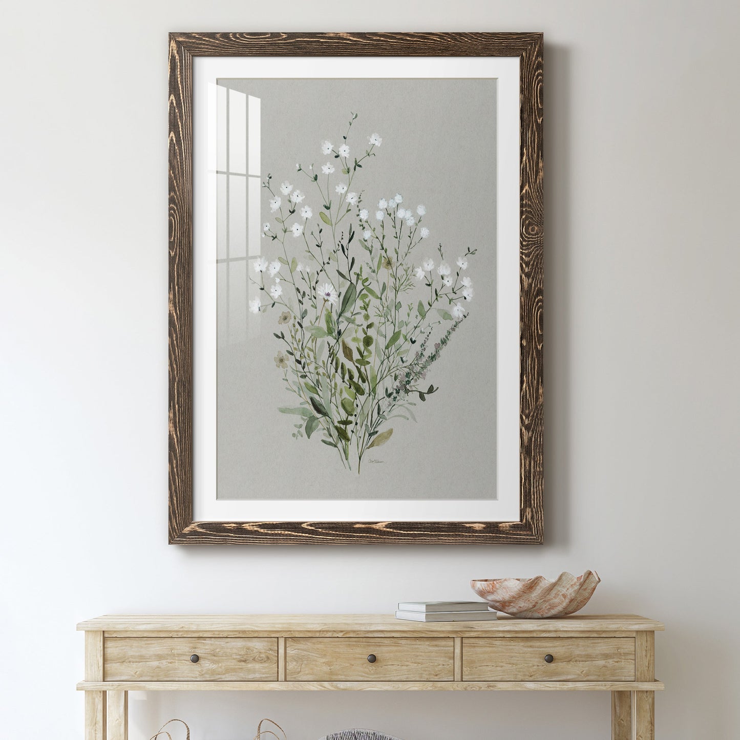 Bouquet of Grace II - Premium Framed Print - Distressed Barnwood Frame - Ready to Hang