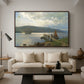 The Jetty at Feste near Moss, 1898 - Floater Framed Canvas Print