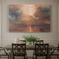 Canvas art print featuring a volcanic eruption with glowing lava and smoke, showcased as a statement wall artwork