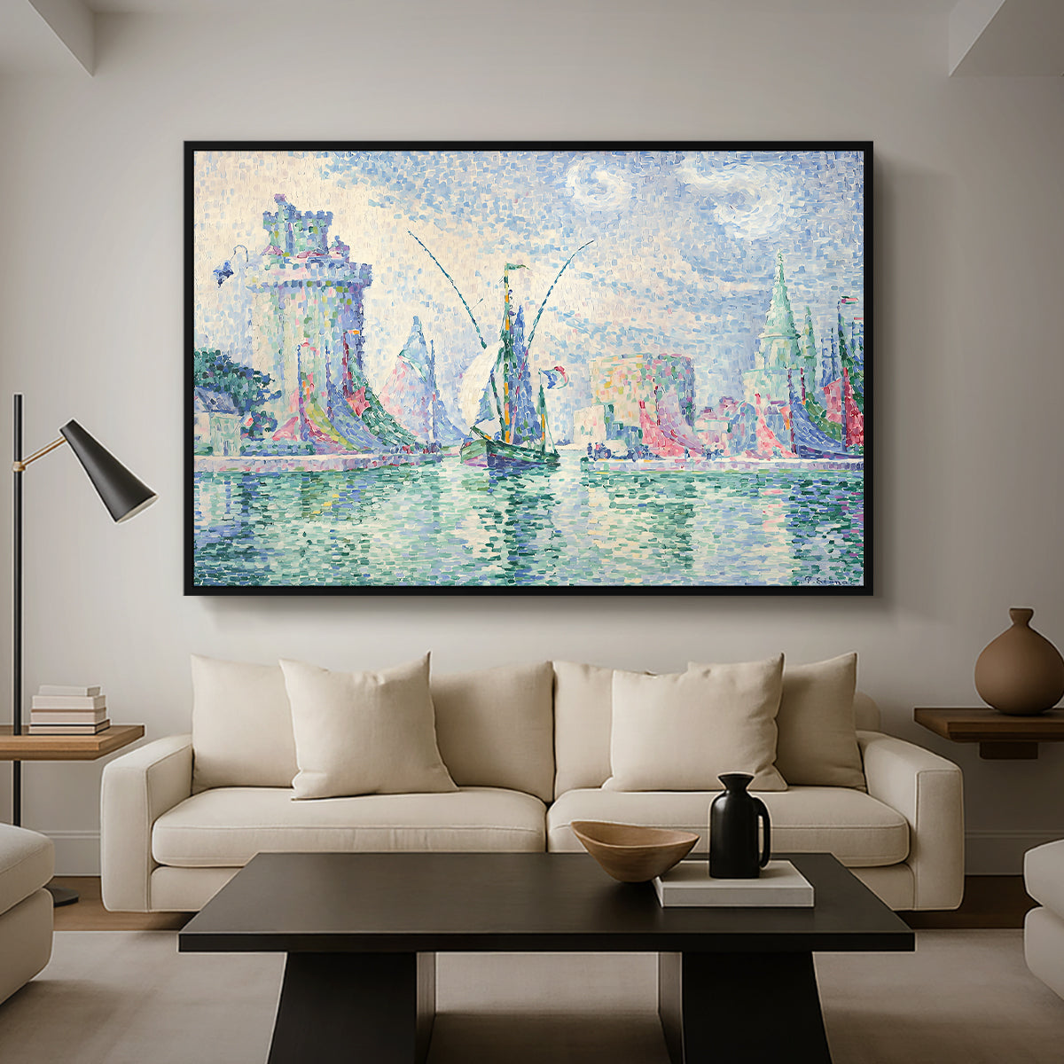 The Green Towers (Les tours vertes, la Rochelle), 1913 - Floater Framed Canvas Print