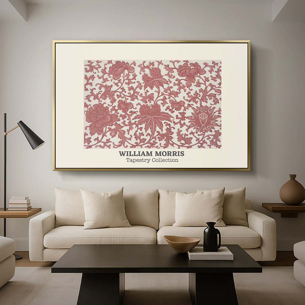 Examples of Chinese Ornament, Pl. XCIII (Morris Inspired), 1867 - Floater Framed Canvas Print