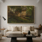 German Farm, 1859 - Floater Framed Canvas Print