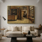 The Old Inn 'Het Loodshuis' in Antwerp, 1877 - Floater Framed Canvas Print