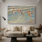 Children Playing on the Beach in Valencia, c. 1908 - Floater Framed Canvas Print