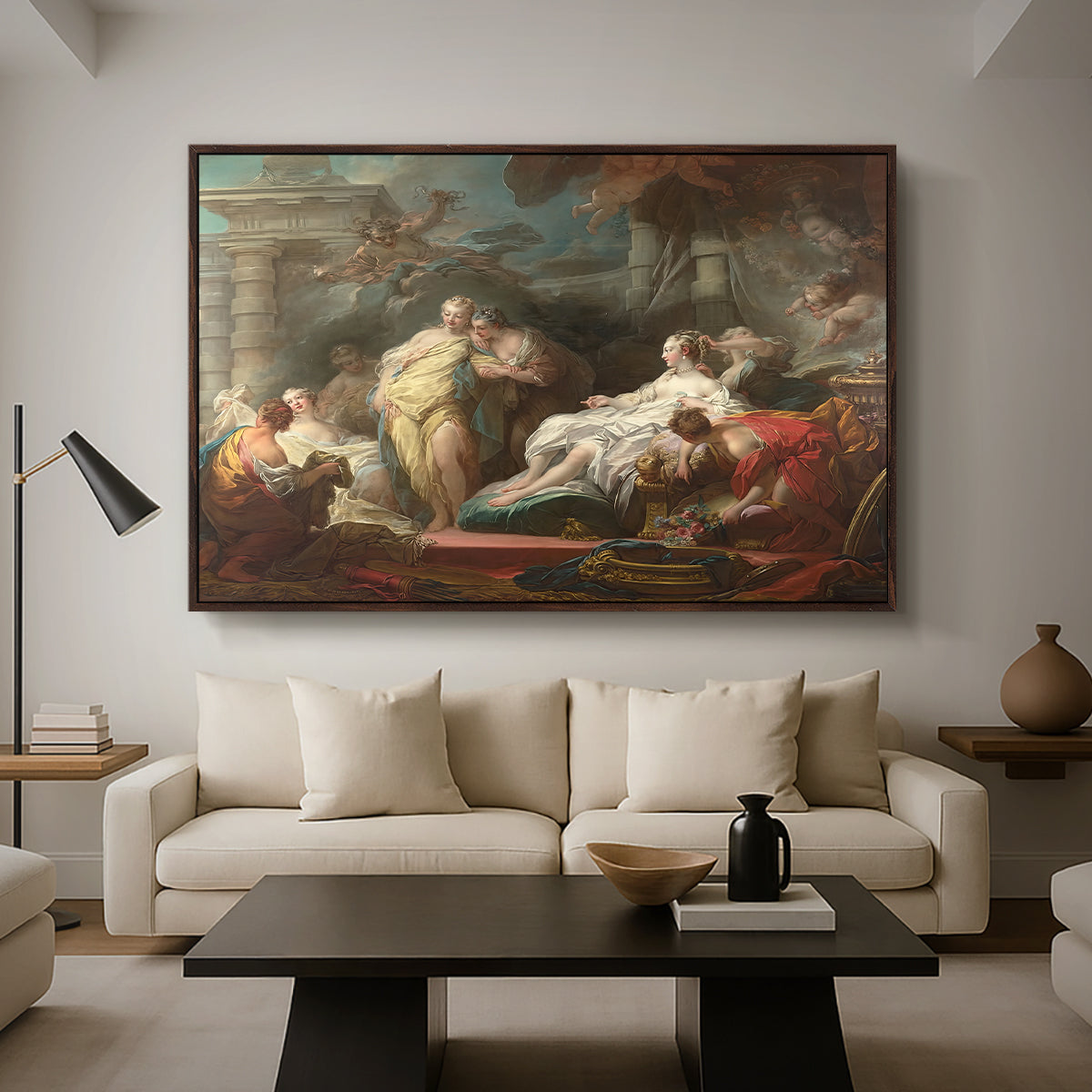 Psyche Showing Her Sisters Her Gifts from Cupid, 1753 - Floater Framed Canvas Print