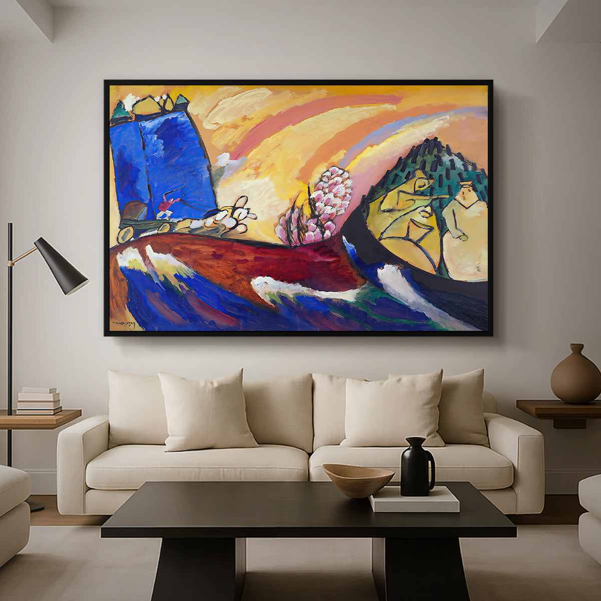 Painting with Troika, 1911 - Floater Framed Canvas Print