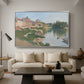 Les Andelys, Côte d'Aval, 1886 - Floater Framed Canvas Print