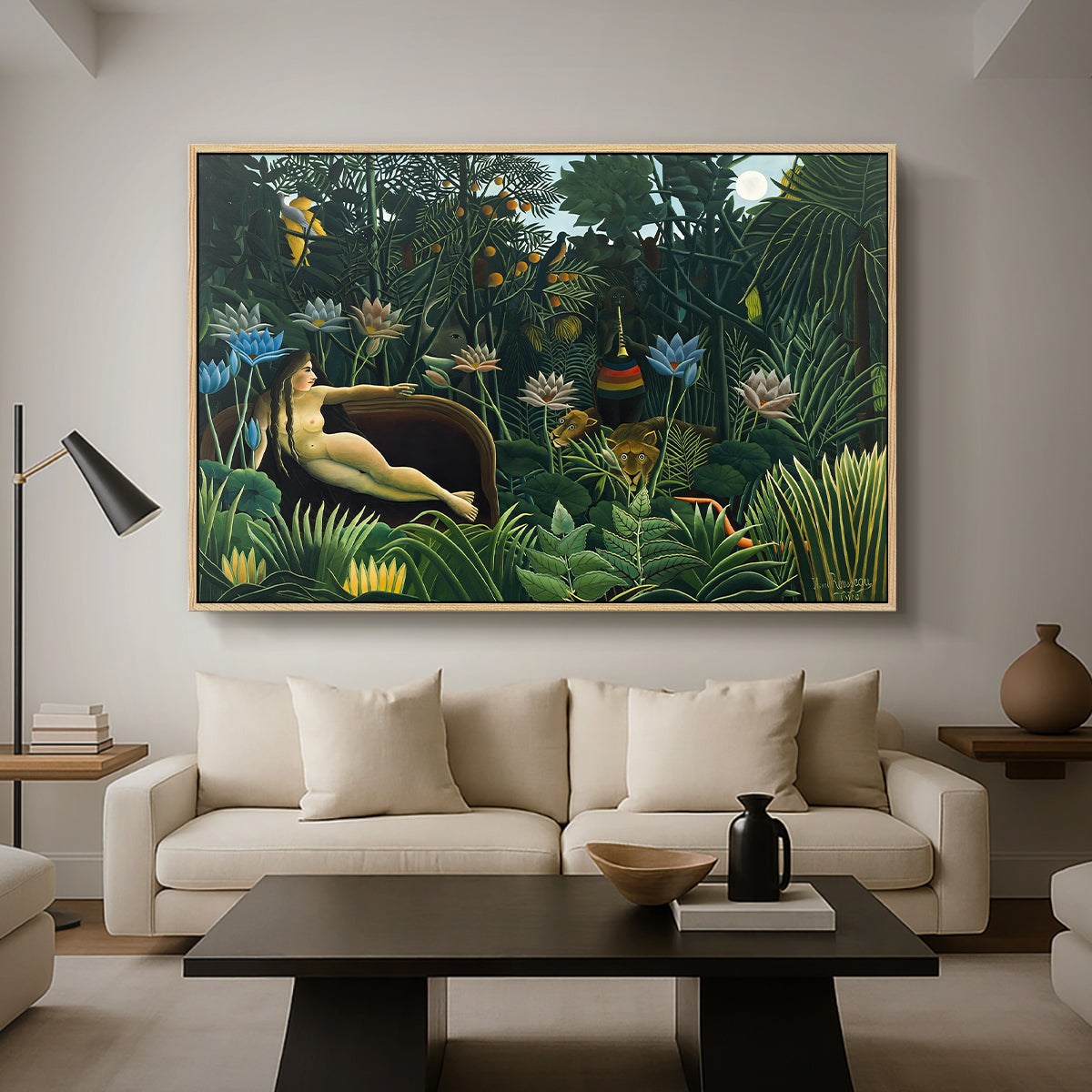 The Dream (Le Rêve), 1910 - Floater Framed Canvas Print