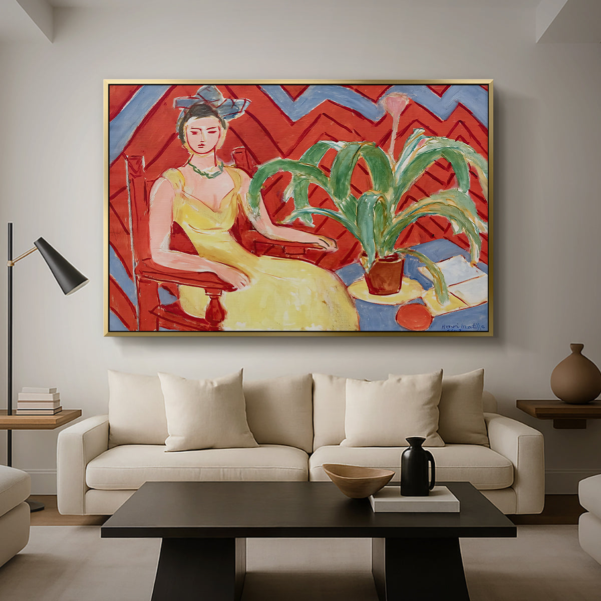 Michaella, 1943 - Floater Framed Canvas Print