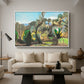 Landscape near Nice, c. 1918 - Floater Framed Canvas Print