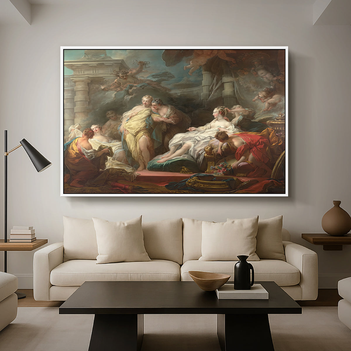 Psyche Showing Her Sisters Her Gifts from Cupid, 1753 - Floater Framed Canvas Print