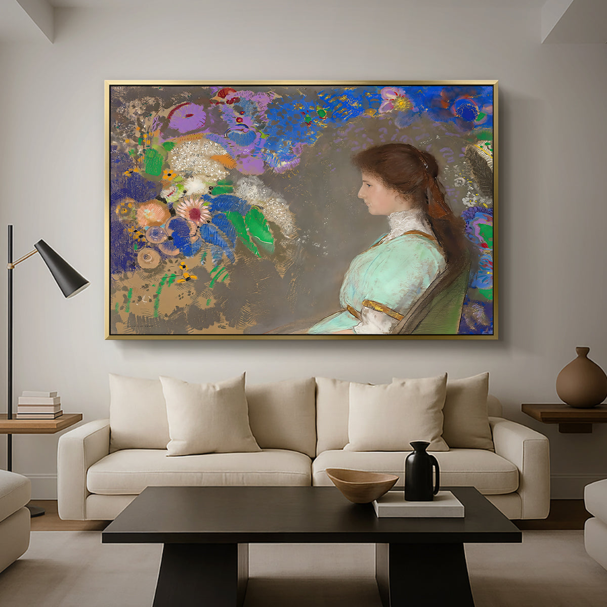 Portrait of Violette Heymann, 1910 - Floater Framed Canvas Print