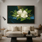 Giant Magnolias on a Blue Velvet Cloth, c. 1890 - Floater Framed Canvas Print