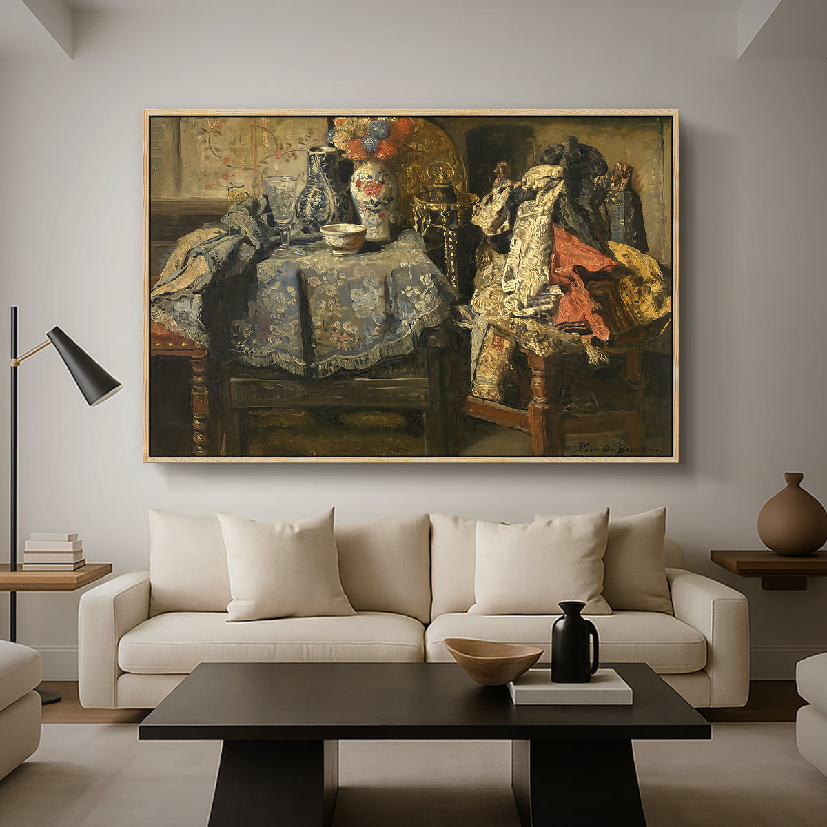 Still Life Requisites, 1885 - Floater Framed Canvas Print