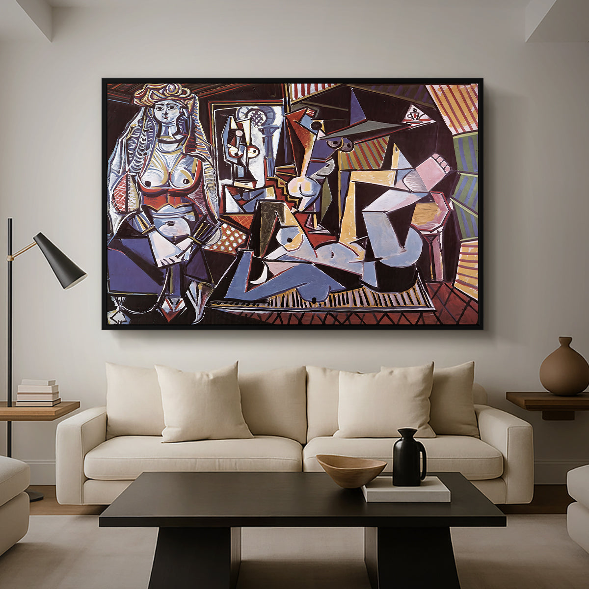 Women of Algiers (Version O), 1955 - Floater Framed Canvas Print