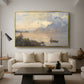 Traunsee, 1871 - Floater Framed Canvas Print