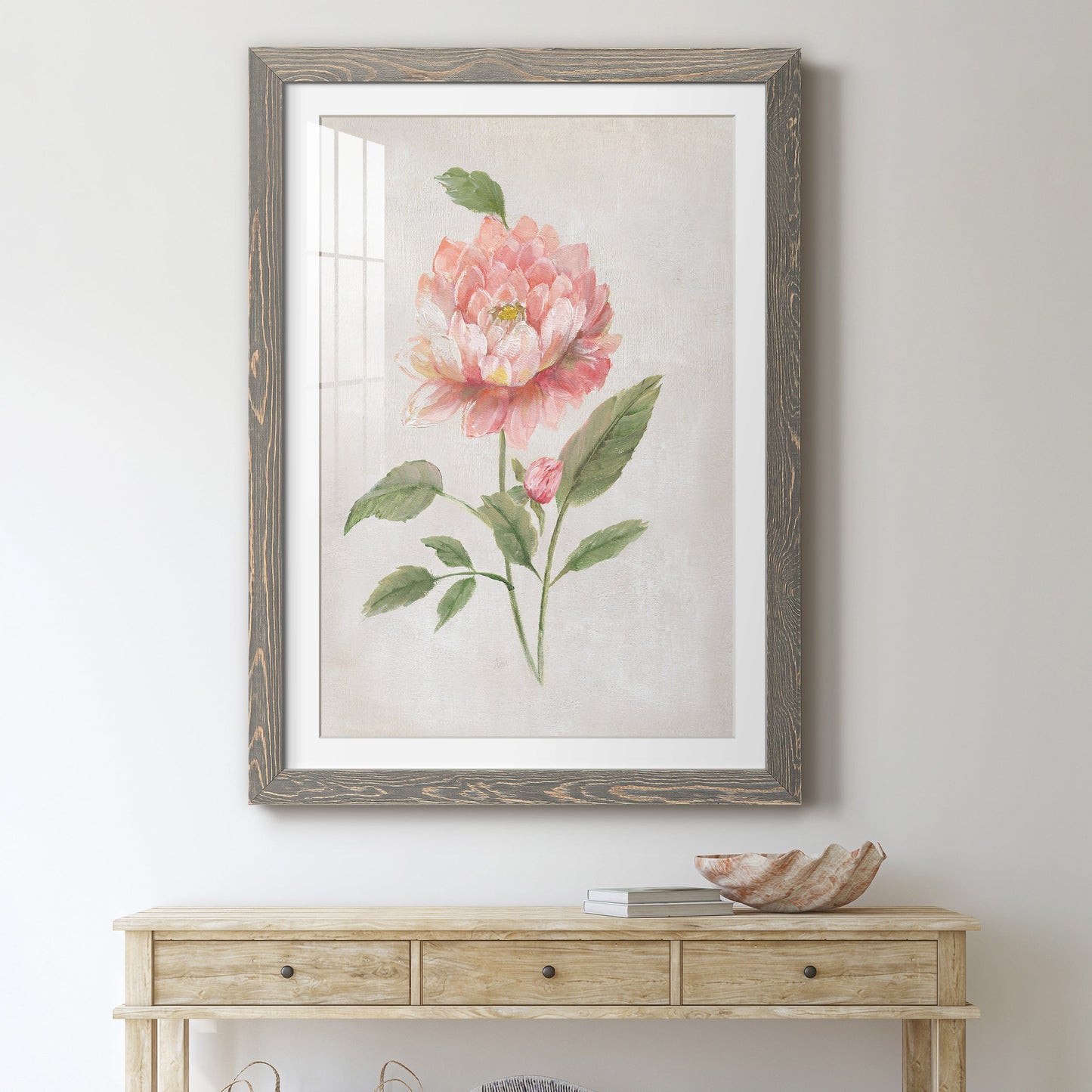 Grandiflora III - Premium Framed Print - Distressed Barnwood Frame - Ready to Hang