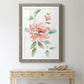 Peony Contour - Barnwood Framed Art Print