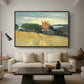 Fields of Wheat in Cagnes, 1918 - Floater Framed Canvas Print