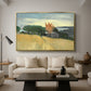 Fields of Wheat in Cagnes, 1918 - Floater Framed Canvas Print