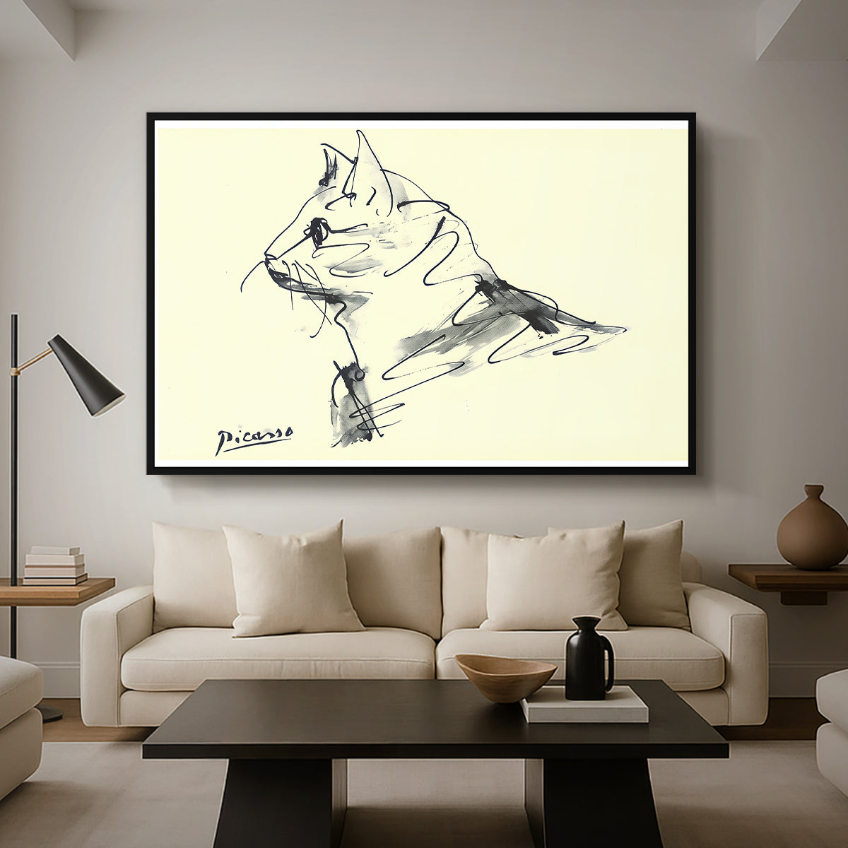 Cat (Le chat), c. 1961 - Floater Framed Canvas Print