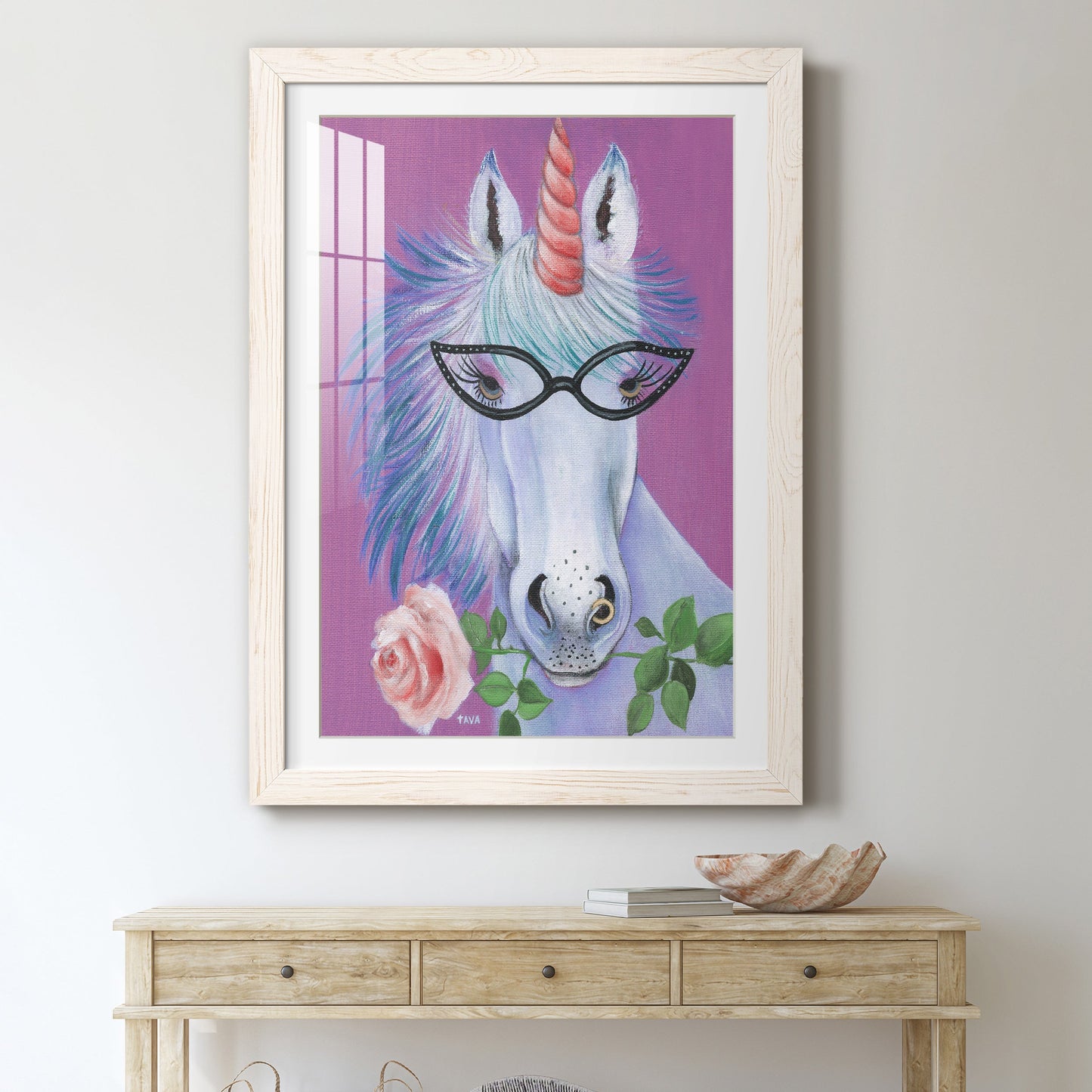 Unicorn III - Premium Framed Print - Distressed Barnwood Frame - Ready to Hang