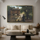 A Catholic Priest in Front of a Sarcophagus, c. 1857 - Floater Framed Canvas Print