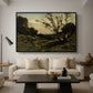 Morning in the Nievre, 1877 - Floater Framed Canvas Print